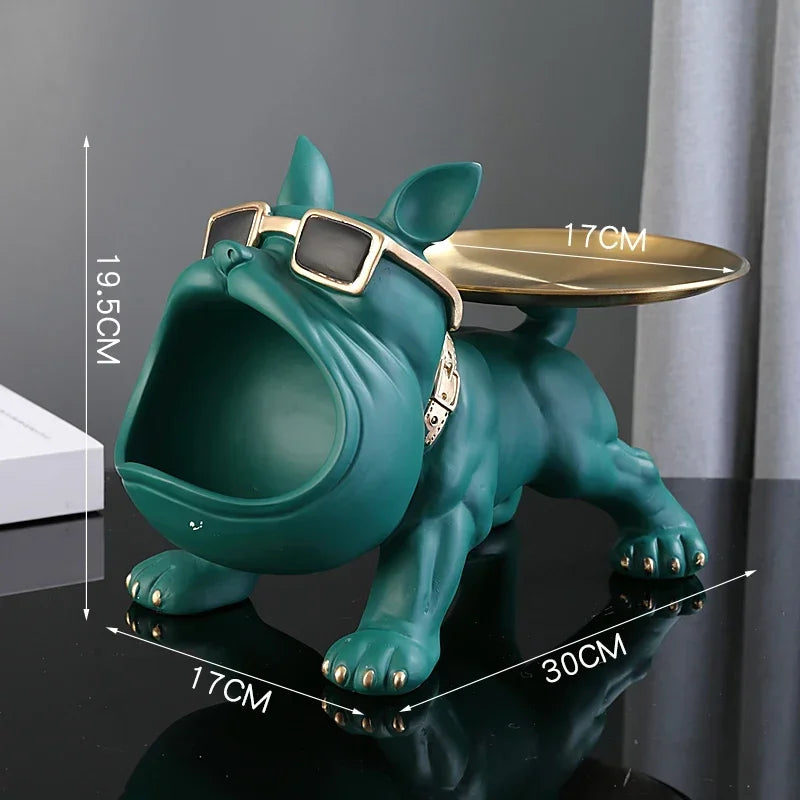 Resin Bulldog Storage Box