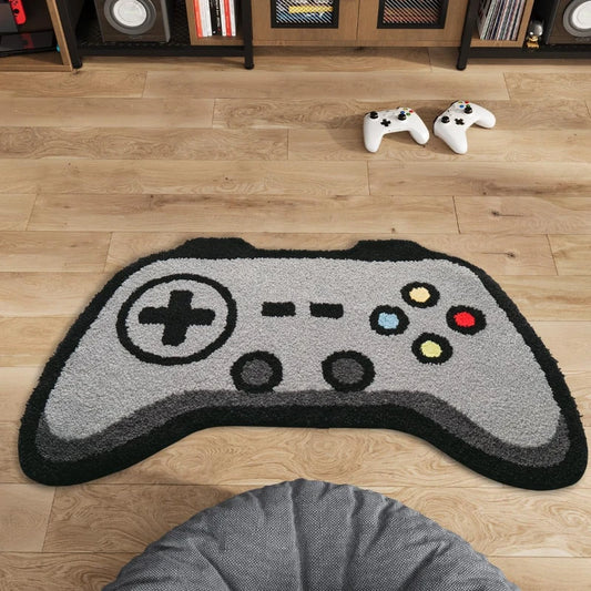 3D Game Pad Faux Wool Rug for Gaming Spaces