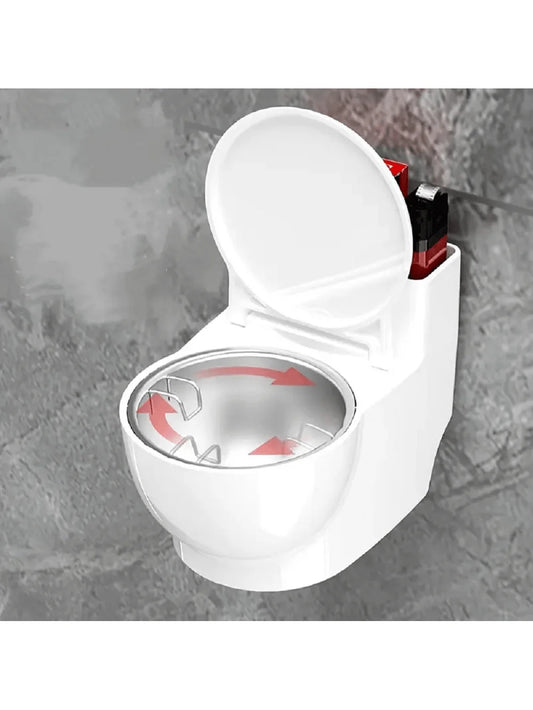Toilet Ashtray: Novelty Stainless Steel