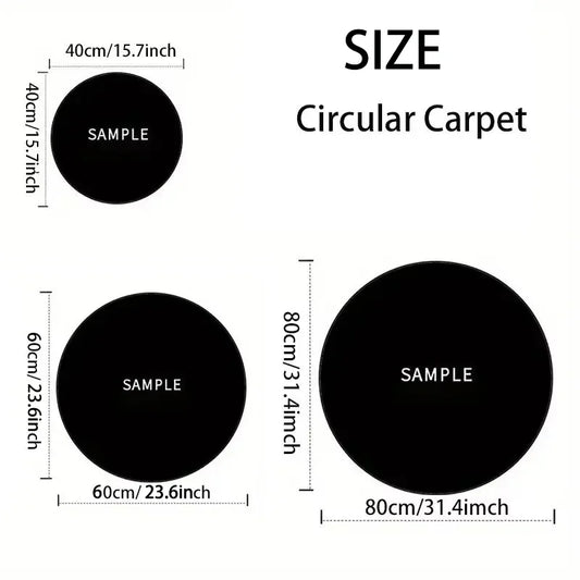 Cartoon Flannel Round Rug