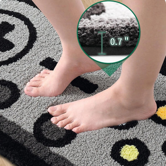 3D Game Pad Faux Wool Rug for Gaming Spaces