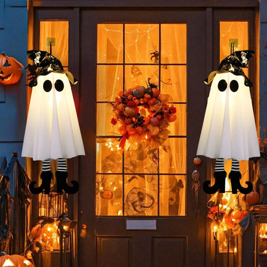1/2/3pcs Halloween LED Light Up Witch Ghost for Halloween Party