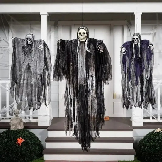 SkeletonGhosts Decorations Grim Reapers for Halloween Outdoor