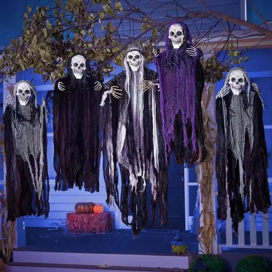 SkeletonGhosts Decorations Grim Reapers for Halloween Outdoor